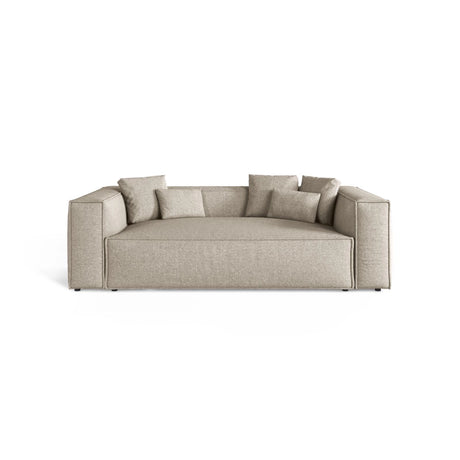 Aveiro 3-Sitzer Sofa aus Chenille in Dunkelbeige (Eden 4 Beige), 220x118x86 cm von Cosmopolitan Design – Bild 1