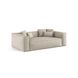 Aveiro 3-Sitzer Sofa aus Chenille in Dunkelbeige (Eden 4 Beige), 220x118x86 cm von Cosmopolitan Design – Bild 2