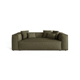 Aveiro 3-Sitzer Sofa aus Chenille in Grün (Eden 12 Olive), 220x118x86 cm von Cosmopolitan Design – Bild 1