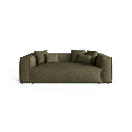 Aveiro 3-Sitzer Sofa aus Chenille in Grün (Eden 12 Olive), 220x118x86 cm von Cosmopolitan Design – Bild 1