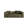 Aveiro 3-Sitzer Sofa aus Chenille in Grün (Eden 12 Olive), 220x118x86 cm von Cosmopolitan Design – Bild 1