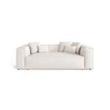 Aveiro 3-Sitzer Sofa aus Chenille in Hellbeige (Eden 2 Pearl), 220x118x86 cm von Cosmopolitan Design – Bild 1