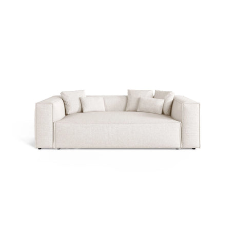 Aveiro 3-Sitzer Sofa aus Chenille in Hellbeige (Eden 2 Pearl), 220x118x86 cm von Cosmopolitan Design – Bild 1