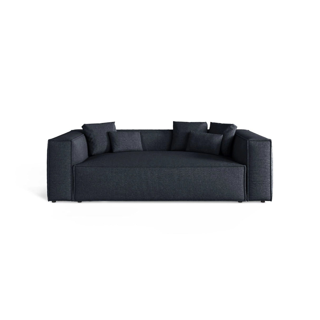 Aveiro 3-Sitzer Sofa aus Chenille in Marineblau (Eden 16 Deep Blue), 220x118x86 cm von Cosmopolitan Design – Bild 1