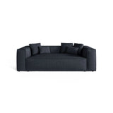 Aveiro 3-Sitzer Sofa aus Chenille in Marineblau (Eden 16 Deep Blue), 220x118x86 cm von Cosmopolitan Design – Bild 1