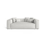 Aveiro 3-Sitzer Sofa aus Chenille in Silber (Eden 17 Silver), 220x118x86 cm von Cosmopolitan Design – Bild 1