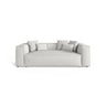 Aveiro 3-Sitzer Sofa aus Chenille in Silber (Eden 17 Silver), 220x118x86 cm von Cosmopolitan Design – Bild 1