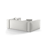 Aveiro 3-Sitzer Sofa aus Chenille in Silber (Eden 17 Silver), 220x118x86 cm von Cosmopolitan Design – Bild 3