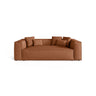 Aveiro 3-Sitzer Sofa aus Chenille in Ziegelstein (Eden 10 Terra), 220x118x86 cm von Cosmopolitan Design – Bild 1