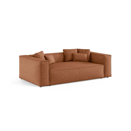 Aveiro 3-Sitzer Sofa aus Chenille in Ziegelstein (Eden 10 Terra), 220x118x86 cm von Cosmopolitan Design – Bild 2