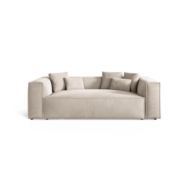 Aveiro 3-Sitzer Sofa aus Samt, Chenille oder Strukturstoff, 220x118x86 cm von Cosmopolitan Design – Bild 1