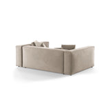 Aveiro 3-Sitzer Sofa aus Samt, Chenille oder Strukturstoff, 220x118x86 cm von Cosmopolitan Design – Bild 3