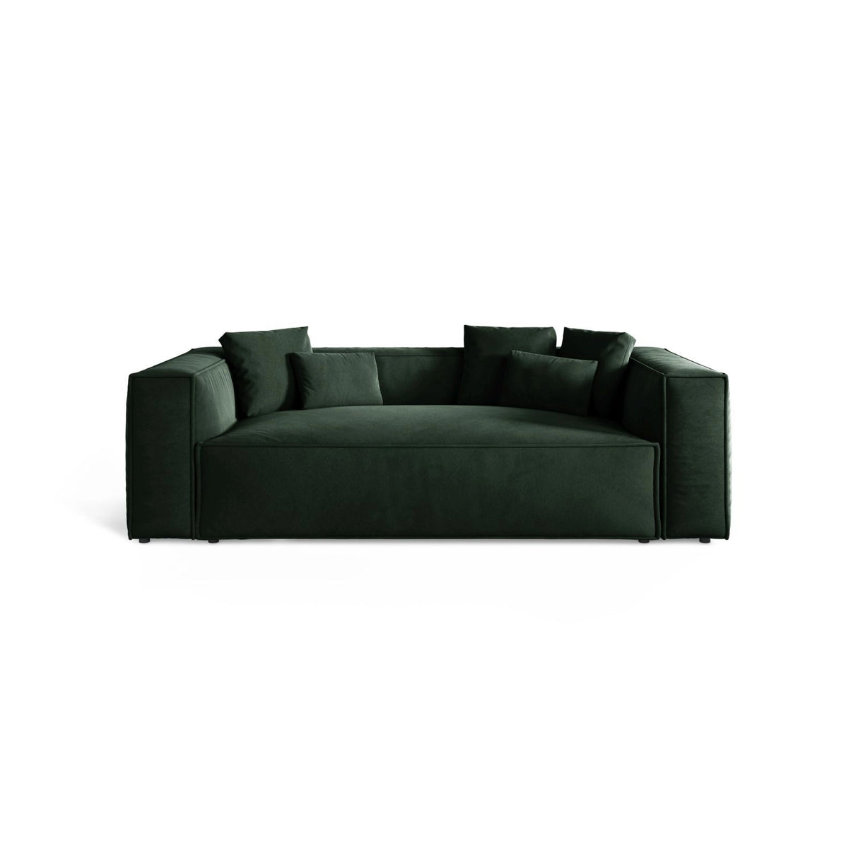 Aveiro 3-Sitzer Sofa aus Samt in Flaschengrün (Casino Deep Green), 220x118x86 cm von Cosmopolitan Design – Bild 1