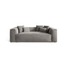 Aveiro 3-Sitzer Sofa aus Samt in Grau (Casino Stone), 220x118x86 cm von Cosmopolitan Design – Bild 1