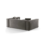 Aveiro 3-Sitzer Sofa aus Samt in Grau (Casino Stone), 220x118x86 cm von Cosmopolitan Design – Bild 3