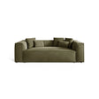 Aveiro 3-Sitzer Sofa aus Samt in Hellgrün (Casino Forest), 220x118x86 cm von Cosmopolitan Design – Bild 1