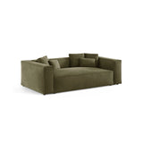 Aveiro 3-Sitzer Sofa aus Samt in Hellgrün (Casino Forest), 220x118x86 cm von Cosmopolitan Design – Bild 2