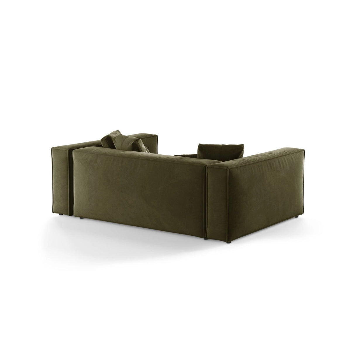 Aveiro 3-Sitzer Sofa aus Samt in Hellgrün (Casino Forest), 220x118x86 cm von Cosmopolitan Design – Bild 3