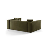 Aveiro 3-Sitzer Sofa aus Samt in Hellgrün (Casino Forest), 220x118x86 cm von Cosmopolitan Design – Bild 3