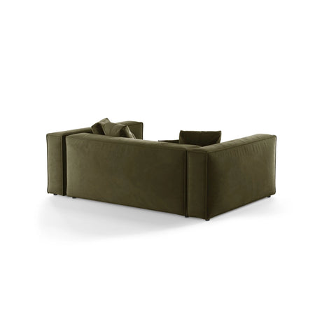 Aveiro 3-Sitzer Sofa aus Samt in Hellgrün (Casino Forest), 220x118x86 cm von Cosmopolitan Design – Bild 3