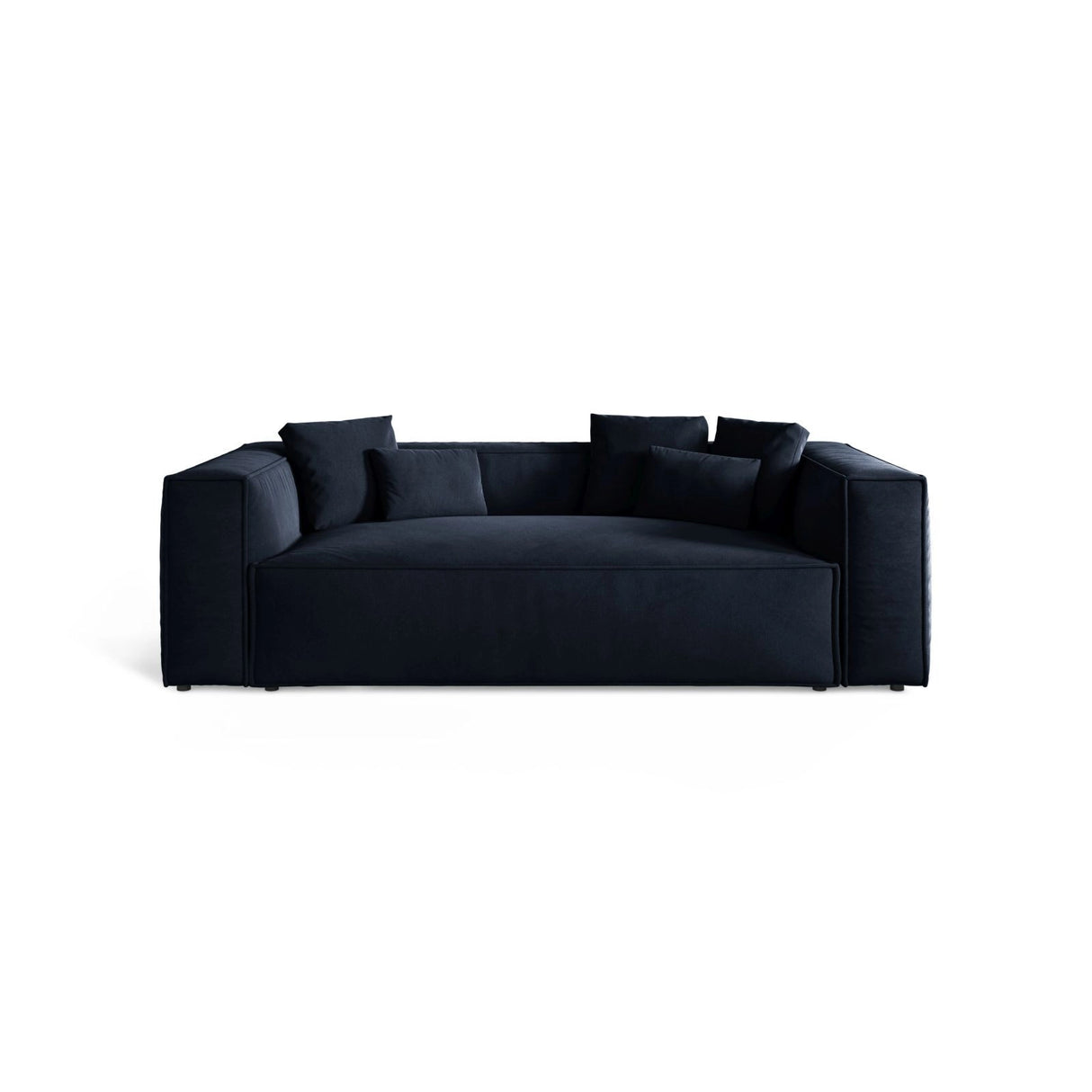 Aveiro 3-Sitzer Sofa aus Samt in Königsblau (Casino Deep Blue), 220x118x86 cm von Cosmopolitan Design – Bild 1
