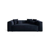 Aveiro 3-Sitzer Sofa aus Samt in Königsblau (Casino Deep Blue), 220x118x86 cm von Cosmopolitan Design – Bild 1