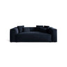 Aveiro 3-Sitzer Sofa aus Samt in Königsblau (Casino Deep Blue), 220x118x86 cm von Cosmopolitan Design – Bild 1