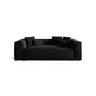 Aveiro 3-Sitzer Sofa aus Samt in Schwarz (Casino Black), 220x118x86 cm von Cosmopolitan Design – Bild 1