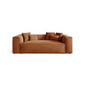 Aveiro 3-Sitzer Sofa aus Samt in Terrakotta (Casino Terracota), 220x118x86 cm von Cosmopolitan Design – Bild 1