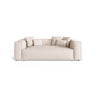 Aveiro 3-Sitzer Sofa aus Strukturierter Stoff in Beige (Liberty 2), 220x118x86 cm von Cosmopolitan Design – Bild 1