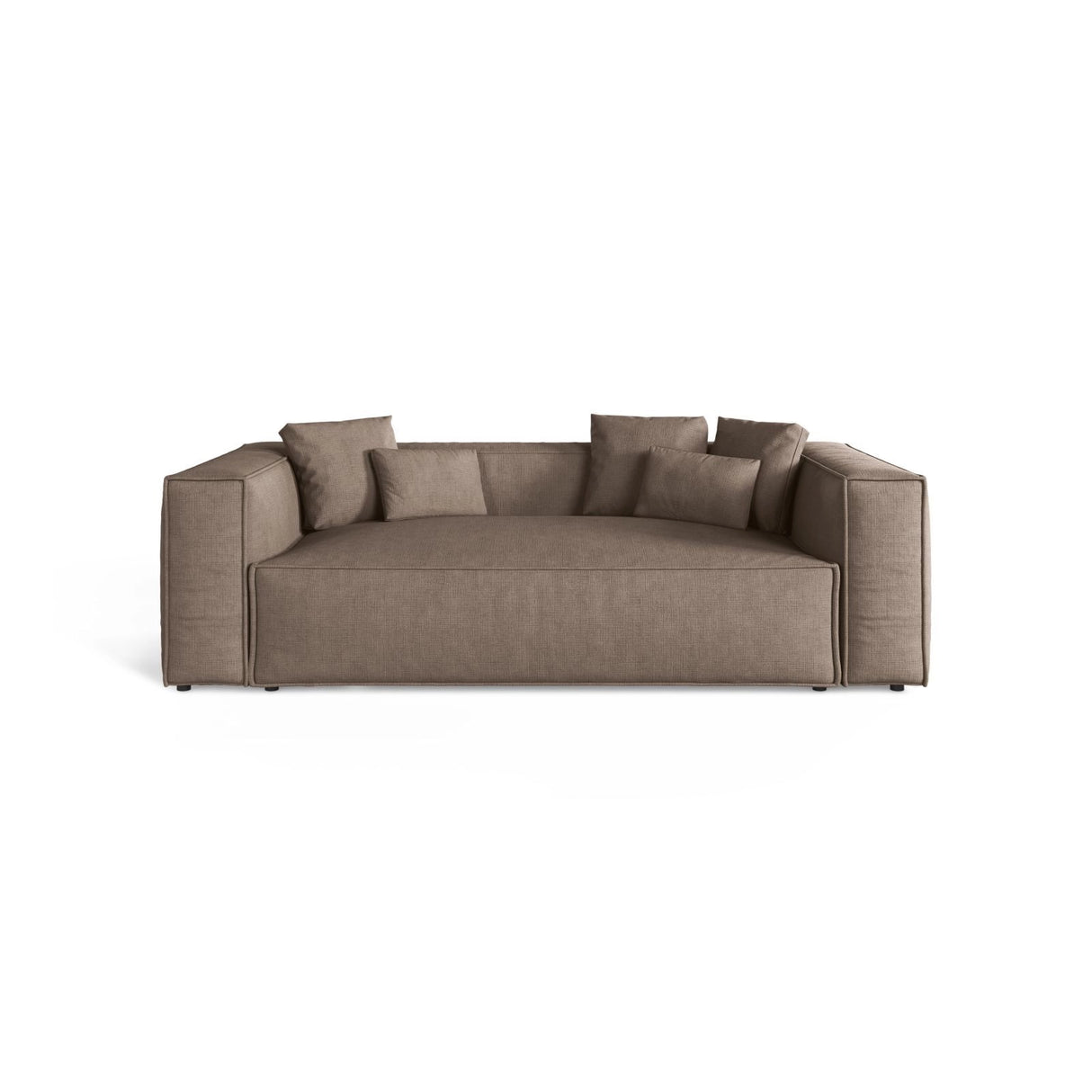 Aveiro 3-Sitzer Sofa aus Strukturierter Stoff in Cappuccino (Liberty 5), 220x118x86 cm von Cosmopolitan Design – Bild 1