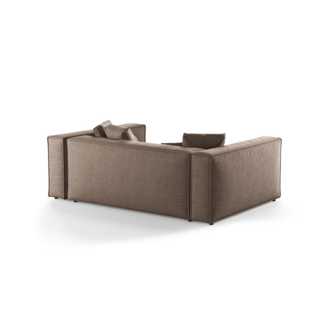 Aveiro 3-Sitzer Sofa aus Strukturierter Stoff in Cappuccino (Liberty 5), 220x118x86 cm von Cosmopolitan Design – Bild 3