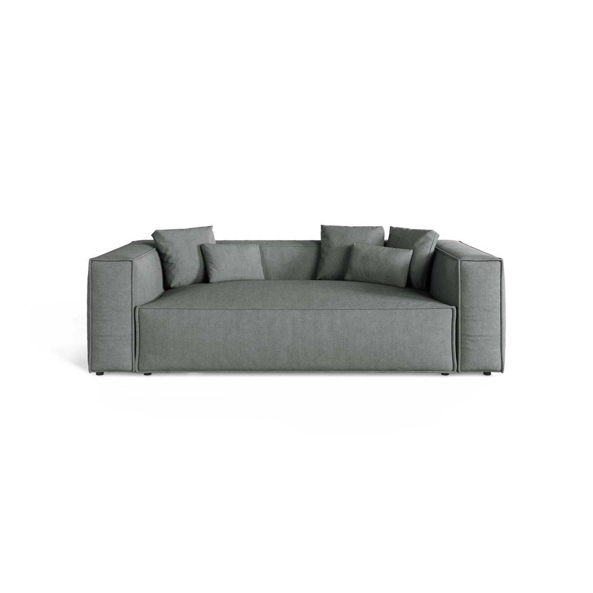 Aveiro 3-Sitzer Sofa aus Strukturierter Stoff in Grau (Liberty 20), 220x118x86 cm von Cosmopolitan Design – Bild 1