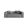 Aveiro 3-Sitzer Sofa aus Strukturierter Stoff in Grau (Liberty 20), 220x118x86 cm von Cosmopolitan Design – Bild 1