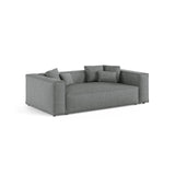 Aveiro 3-Sitzer Sofa aus Strukturierter Stoff in Grau (Liberty 20), 220x118x86 cm von Cosmopolitan Design – Bild 2