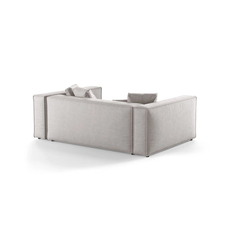 Aveiro 3-Sitzer Sofa aus Strukturierter Stoff in Hellgrau (Liberty 18), 220x118x86 cm von Cosmopolitan Design – Bild 3