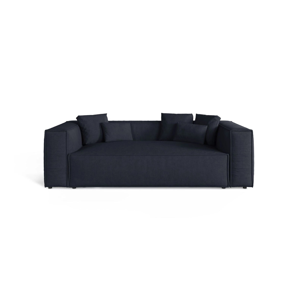 Aveiro 3-Sitzer Sofa aus Strukturierter Stoff in Marineblau (Liberty 15), 220x118x86 cm von Cosmopolitan Design – Bild 1