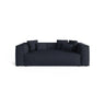 Aveiro 3-Sitzer Sofa aus Strukturierter Stoff in Marineblau (Liberty 15), 220x118x86 cm von Cosmopolitan Design – Bild 1