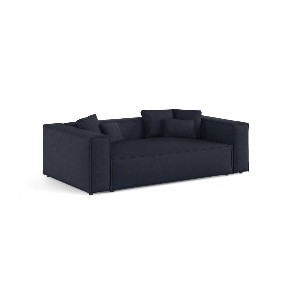 Aveiro 3-Sitzer Sofa aus Strukturierter Stoff in Marineblau (Liberty 15), 220x118x86 cm von Cosmopolitan Design – Bild 2