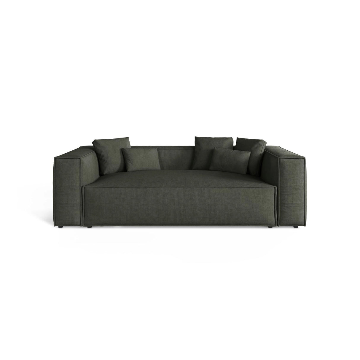 Aveiro 3-Sitzer Sofa aus Strukturierter Stoff in Moosgrün (Liberty 12), 220x118x86 cm von Cosmopolitan Design – Bild 1