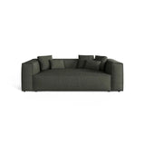 Aveiro 3-Sitzer Sofa aus Strukturierter Stoff in Moosgrün (Liberty 12), 220x118x86 cm von Cosmopolitan Design – Bild 1