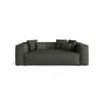 Aveiro 3-Sitzer Sofa aus Strukturierter Stoff in Moosgrün (Liberty 12), 220x118x86 cm von Cosmopolitan Design – Bild 1