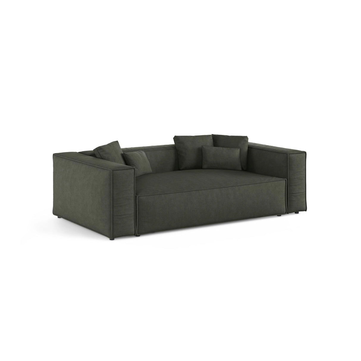Aveiro 3-Sitzer Sofa aus Strukturierter Stoff in Moosgrün (Liberty 12), 220x118x86 cm von Cosmopolitan Design – Bild 2