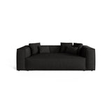Aveiro 3-Sitzer Sofa aus Strukturierter Stoff in Schwarz (Liberty 22), 220x118x86 cm von Cosmopolitan Design – Bild 1