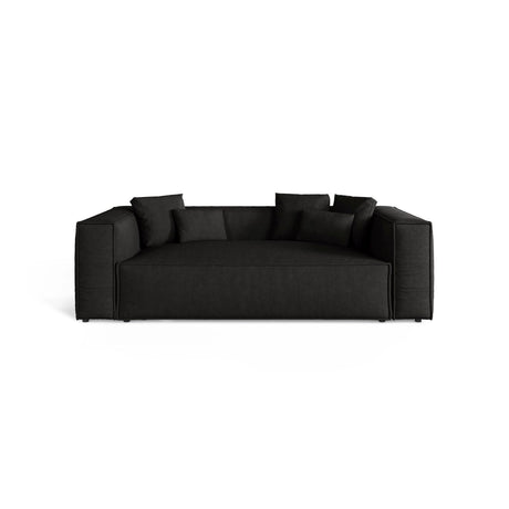 Aveiro 3-Sitzer Sofa aus Strukturierter Stoff in Schwarz (Liberty 22), 220x118x86 cm von Cosmopolitan Design – Bild 1