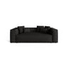 Aveiro 3-Sitzer Sofa aus Strukturierter Stoff in Schwarz (Liberty 22), 220x118x86 cm von Cosmopolitan Design – Bild 1