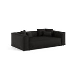 Aveiro 3-Sitzer Sofa aus Strukturierter Stoff in Schwarz (Liberty 22), 220x118x86 cm von Cosmopolitan Design – Bild 2