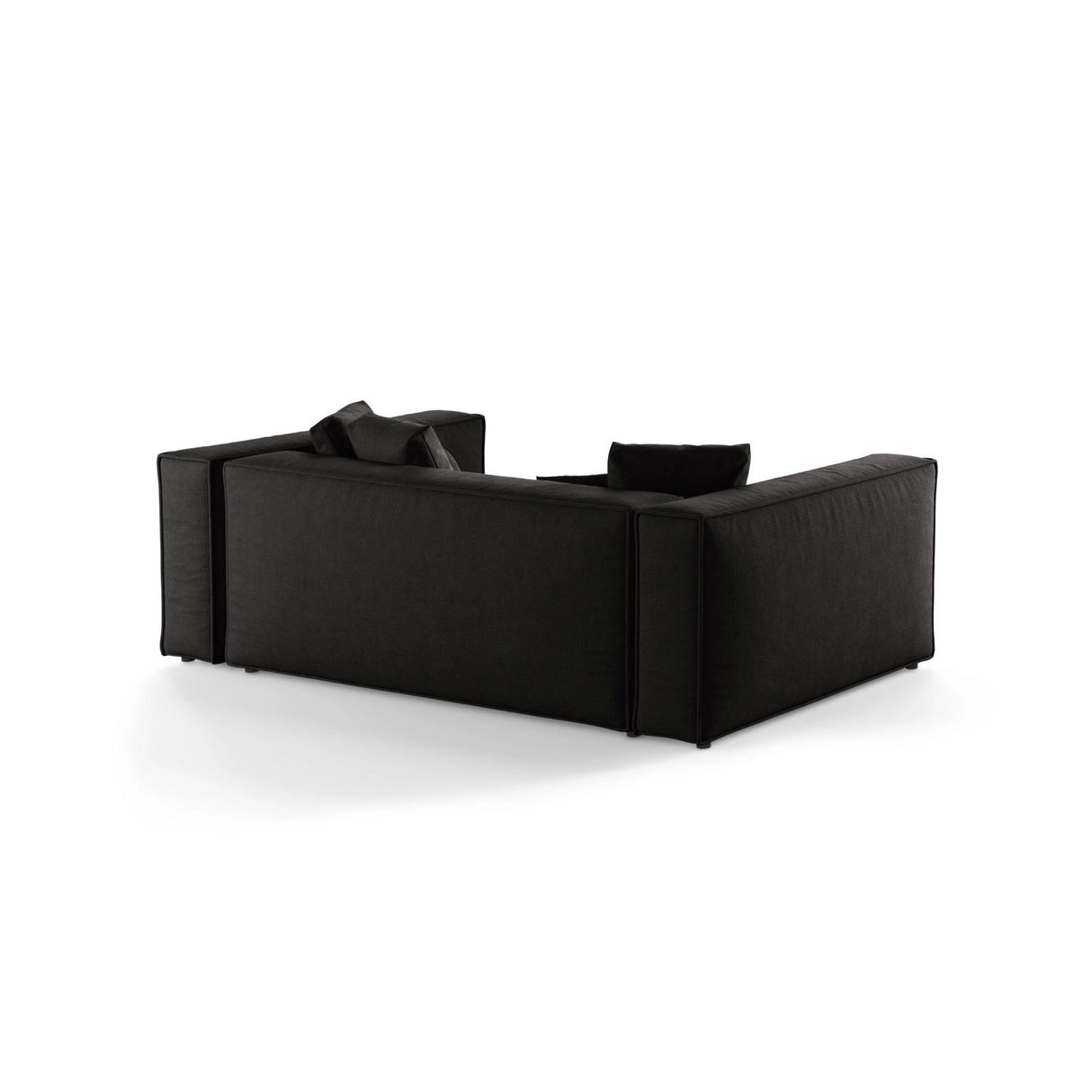 Aveiro 3-Sitzer Sofa aus Strukturierter Stoff in Schwarz (Liberty 22), 220x118x86 cm von Cosmopolitan Design – Bild 3
