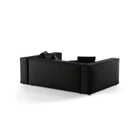 Aveiro 3-Sitzer Sofa aus Strukturierter Stoff in Schwarz (Liberty 22), 220x118x86 cm von Cosmopolitan Design – Bild 3