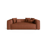 Aveiro 3-Sitzer Sofa aus Strukturierter Stoff in Ziegelstein (Liberty 9), 220x118x86 cm von Cosmopolitan Design – Bild 1